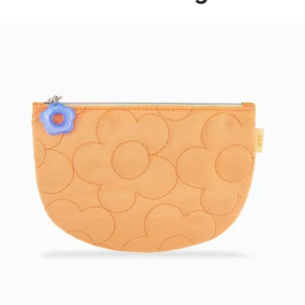 Orange Floral Kids Pouch